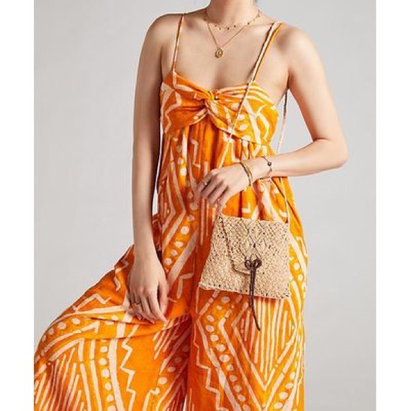 ANTHROPOLOGIE PLEATED WIDE LEG JUMPSUIT - Picture 3 of 8